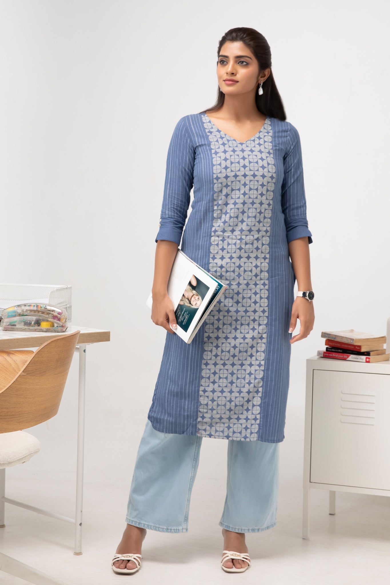 Workwear Blue Kurta