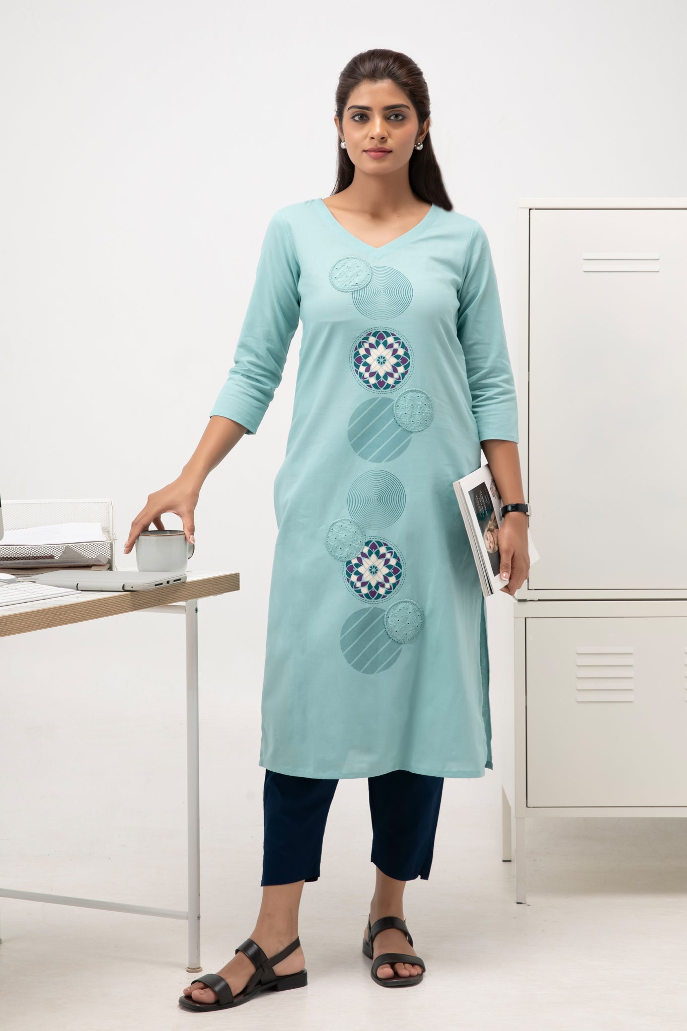 Workwear Blue Kurta