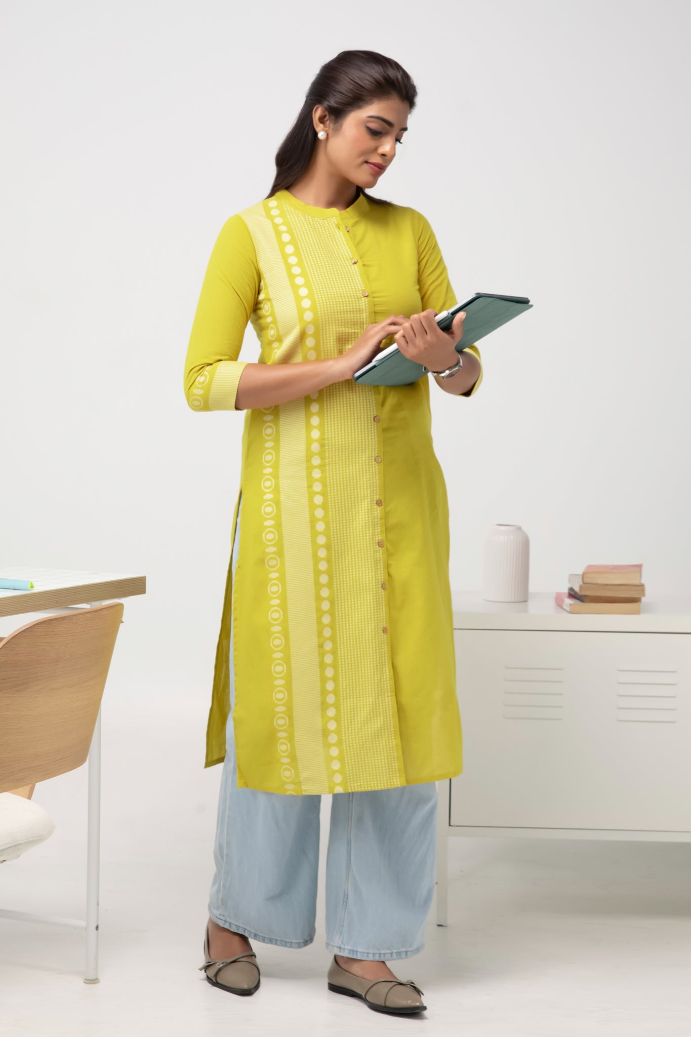 Workwear Yellow Kurta