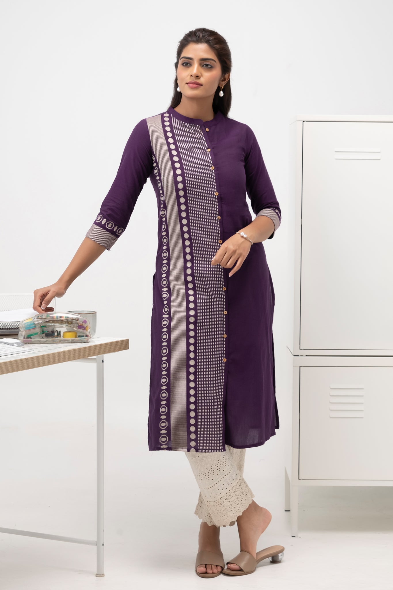 Workwear Purple Kurta
