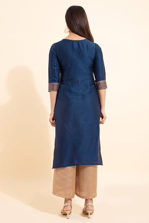 Buy Blue Floral Kurta for Women - Stylish, Comfortable