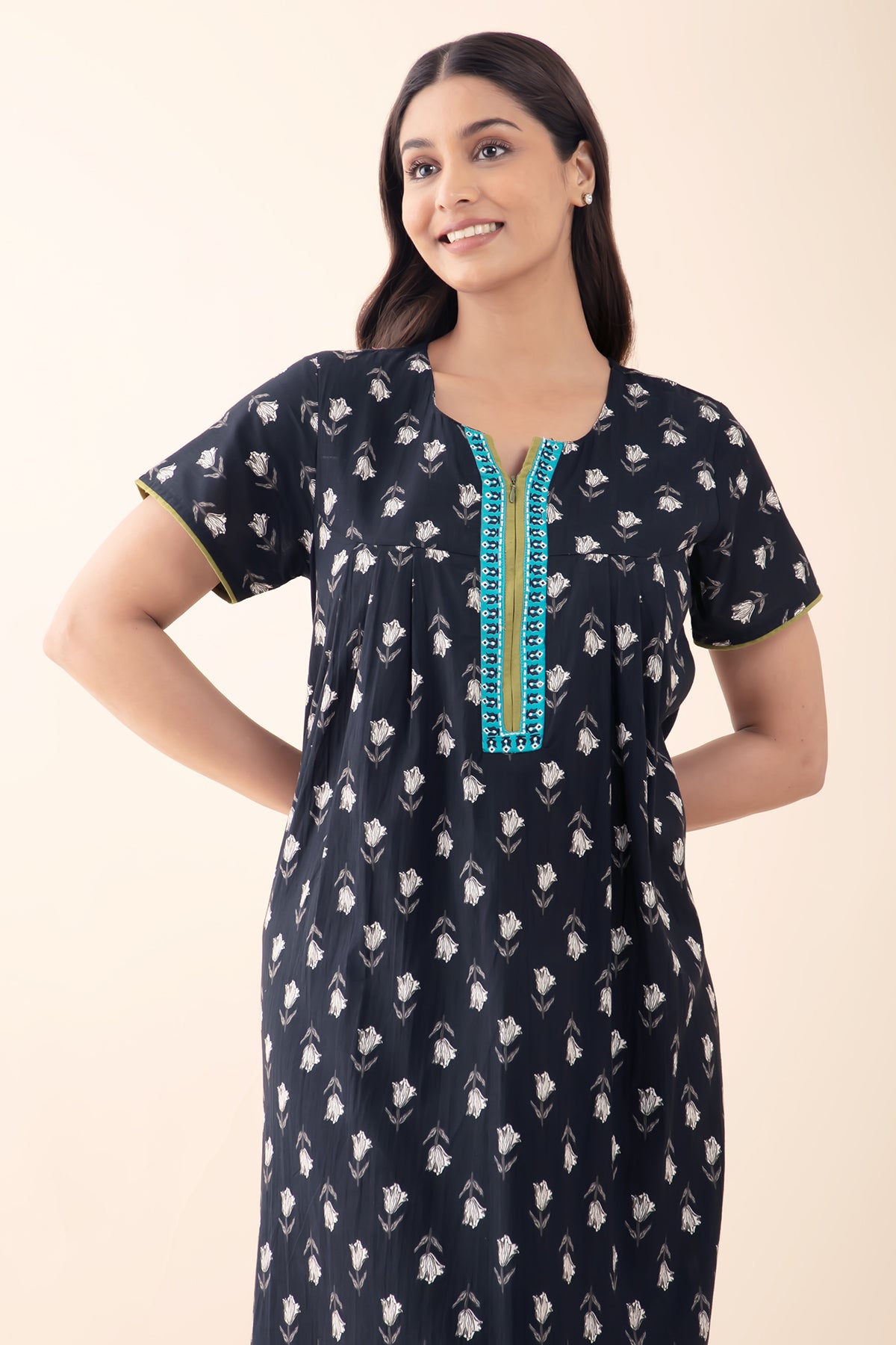Night Dress Rasathi Nighties Online Shopping Buy Black Tulip