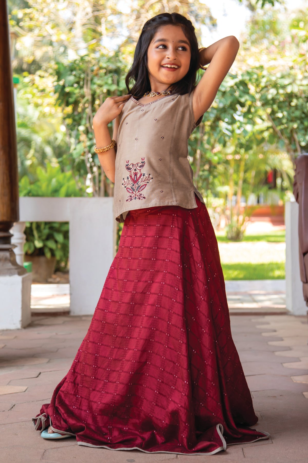 Buy Pink Satin Chiffon Embroidered Cutdana Noor Embellished Skirt Set For  Women by Bohame Online at Aza Fashions.