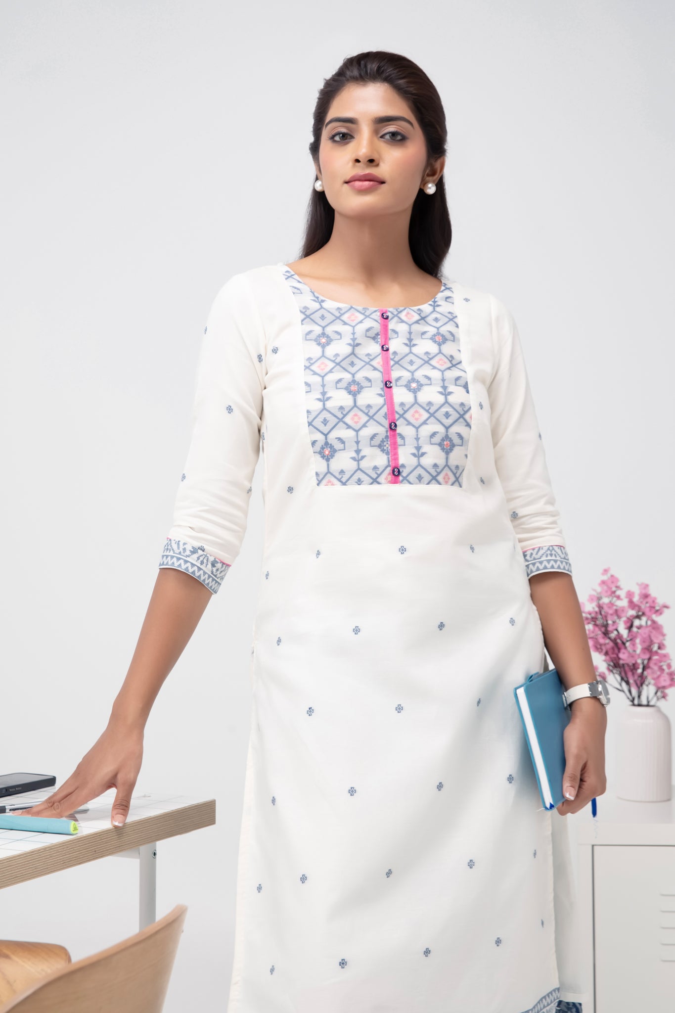 Workwear Off White Kurta
