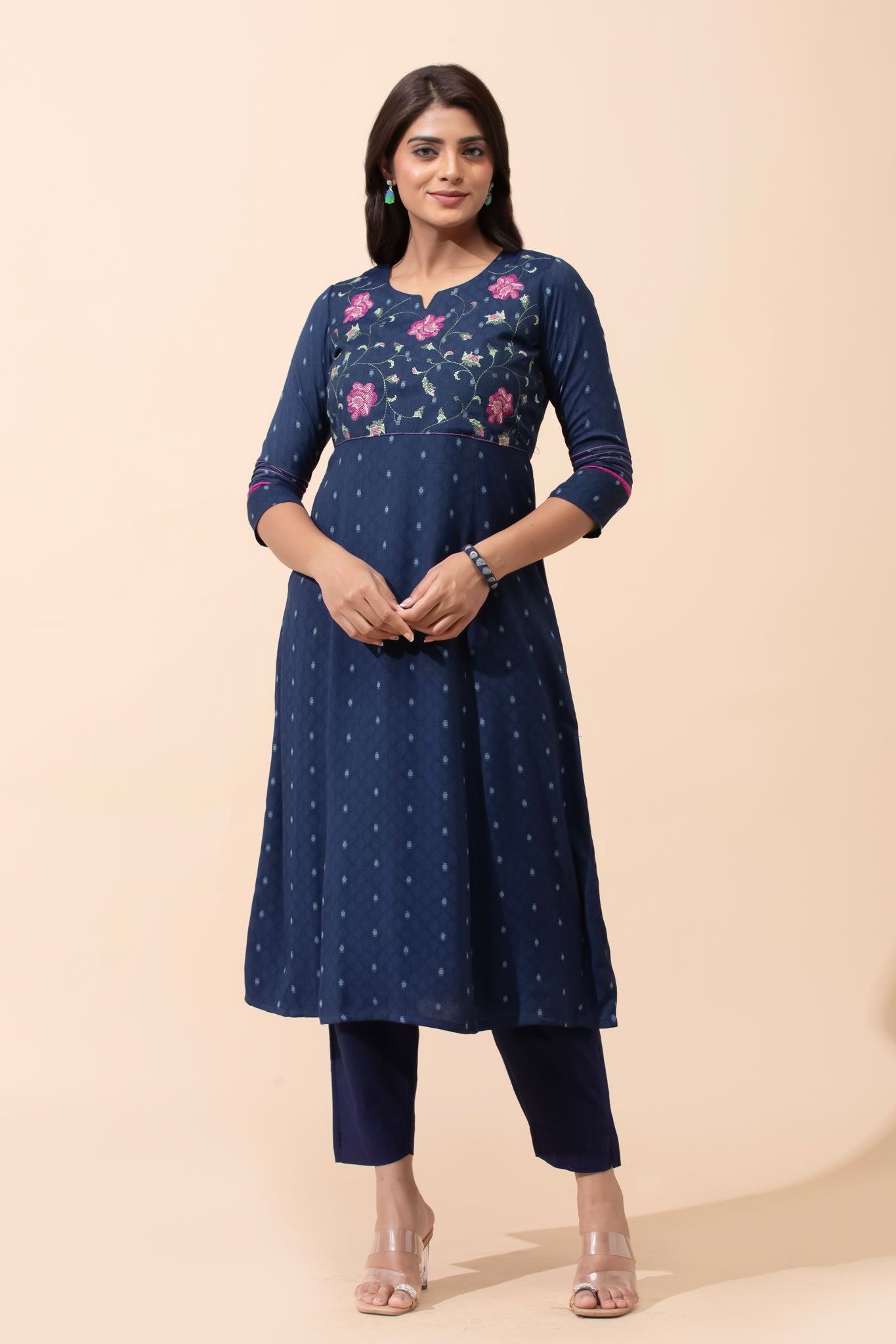 Workwear Navy Blue Kurta