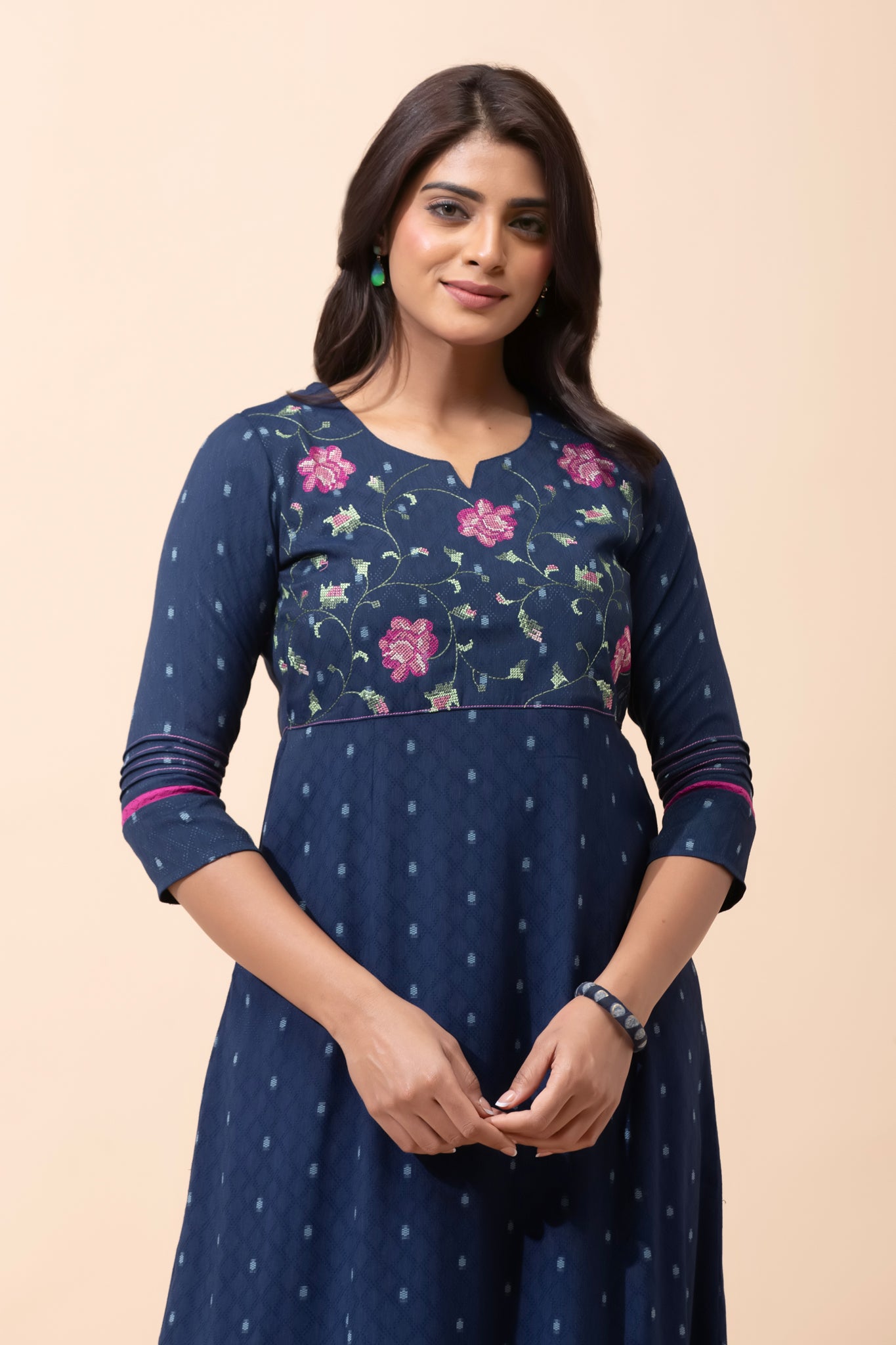 Workwear Navy Blue Kurta