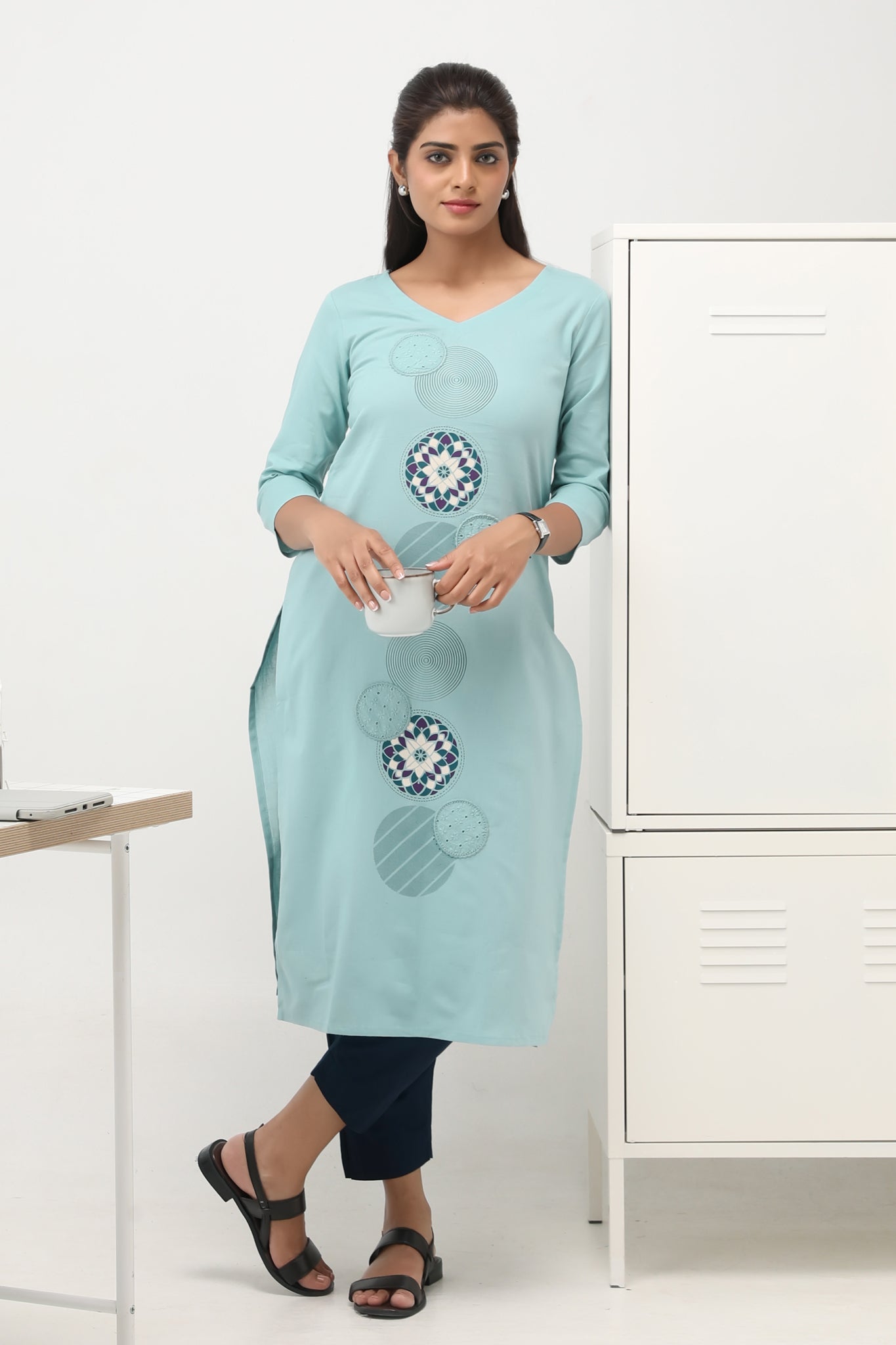 Workwear Blue Kurta