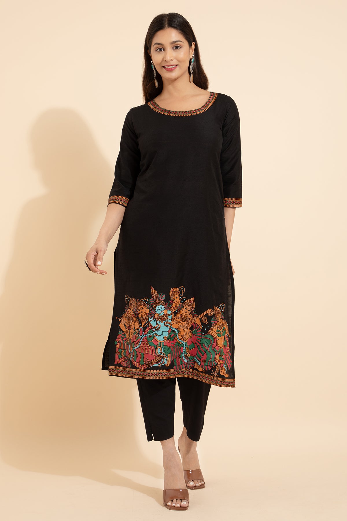  mural printed kurta for women