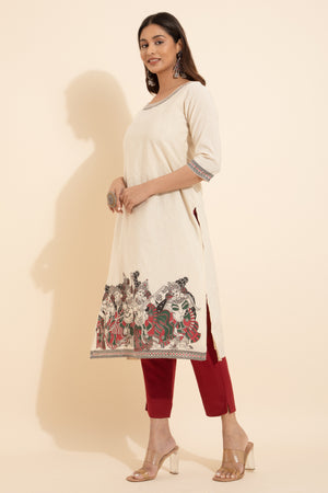 Mural print Kurta