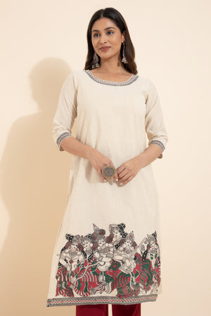  mural printed kurta for women