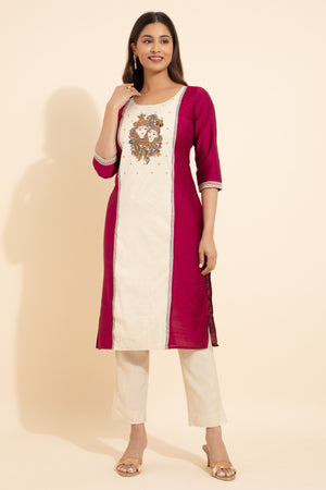 Magenta kurta set