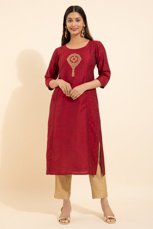 mural printed kurta for women