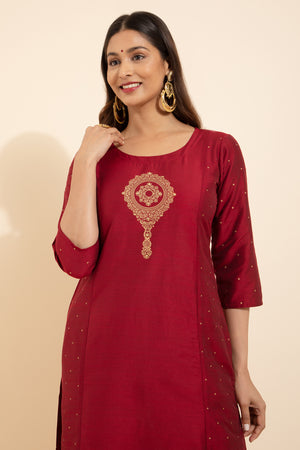 Maroon kurta for women