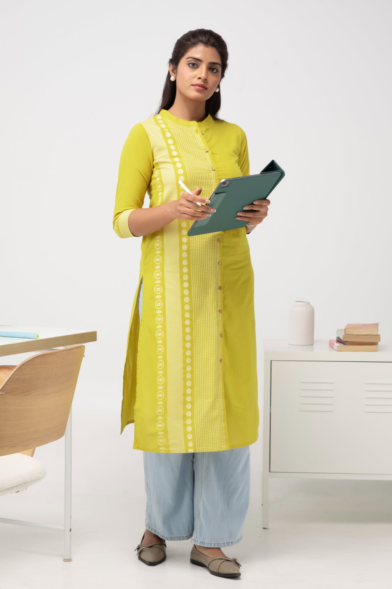 Workwear Yellow Kurta
