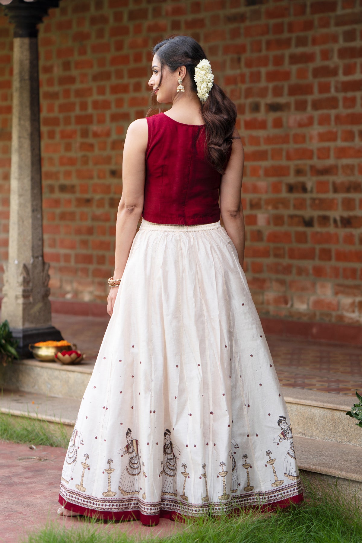 Onam Wedding Party Skirt And Blouse Onam Skirt