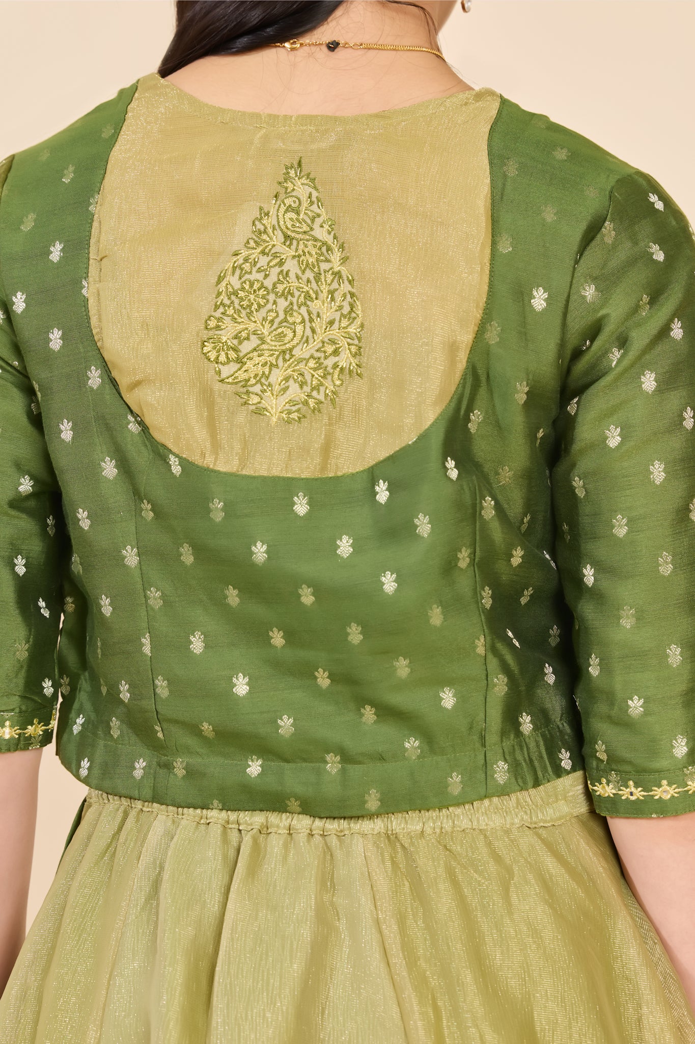 GREEN JACQUARD SKIRT SET – Maybell Womens Fashion