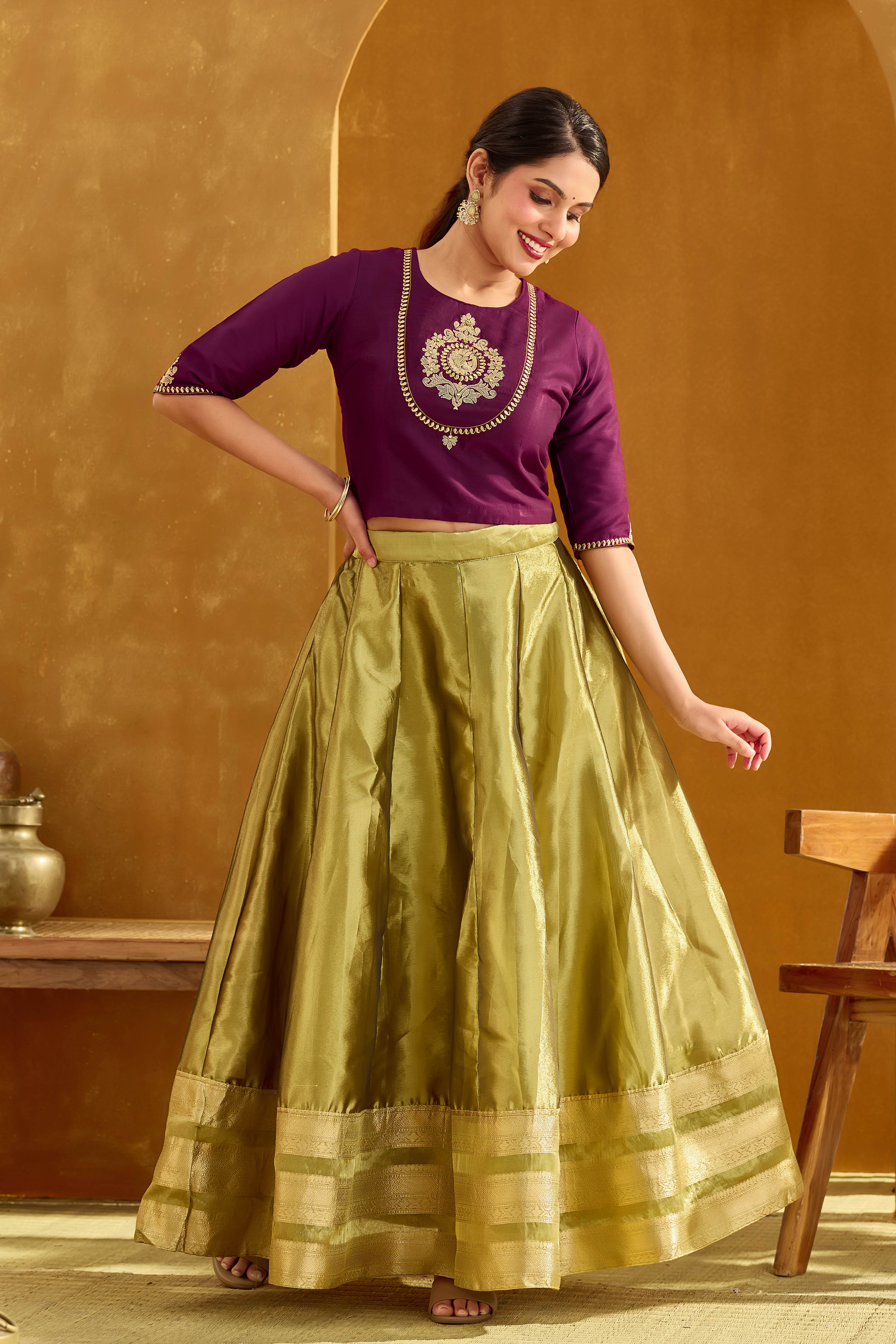 Lou 新品 Venica Bijou embroidery skirt Venica(ヴェニカ)｜Bijou