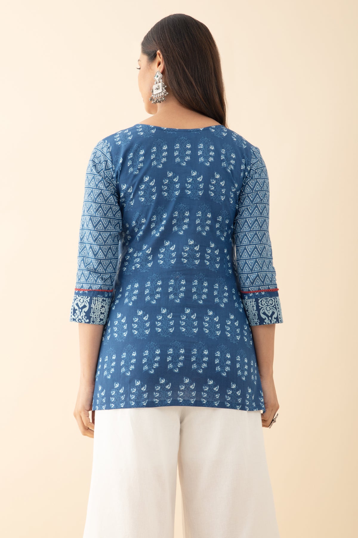 Indigo Printed Tunic - Blue