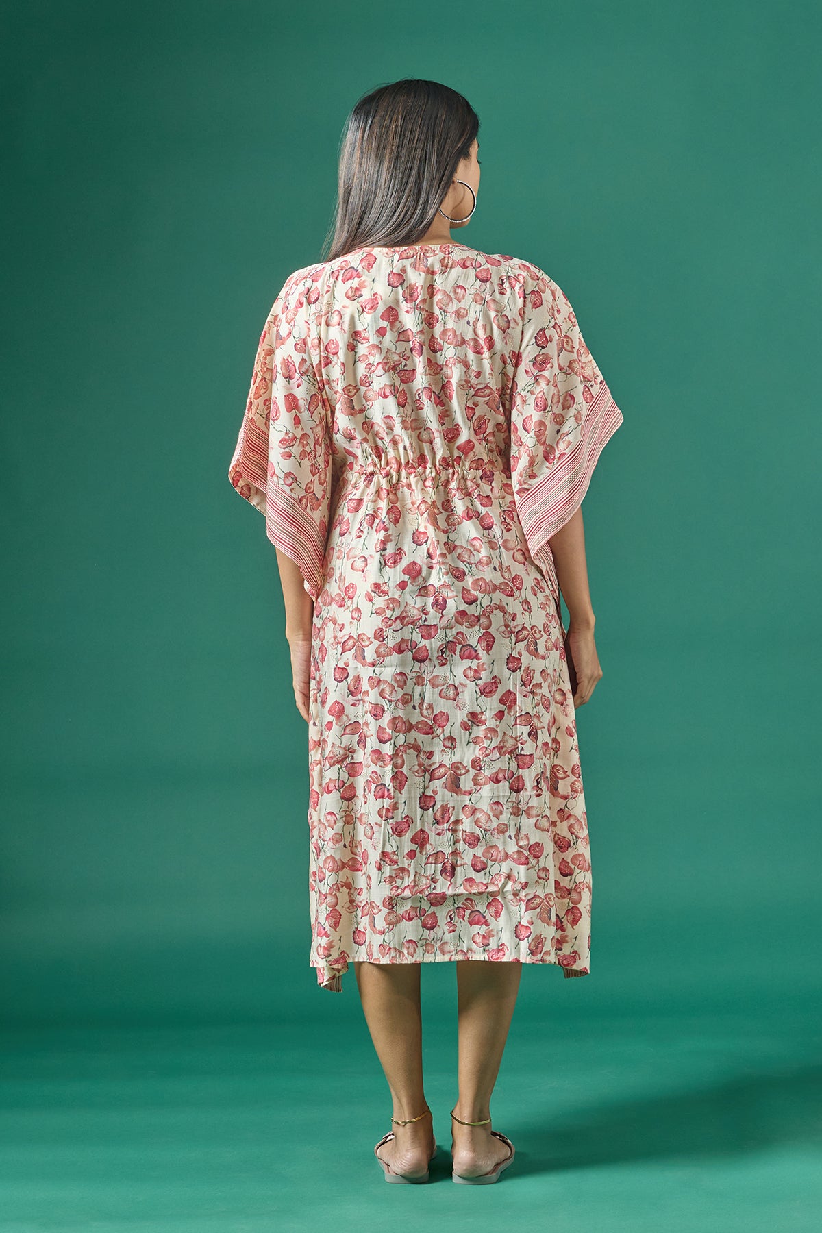 Floral Printed A Line Maternity Kurta Pink
