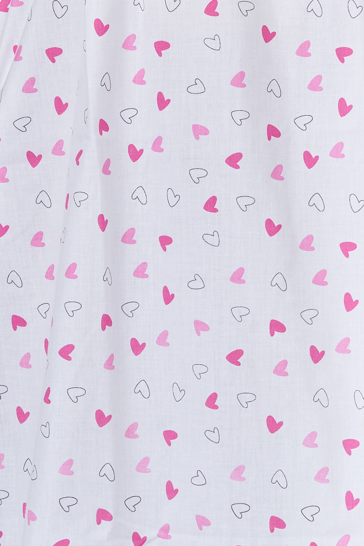 Cute Hearts Printed Maternity Women's Short Nighty - Pink